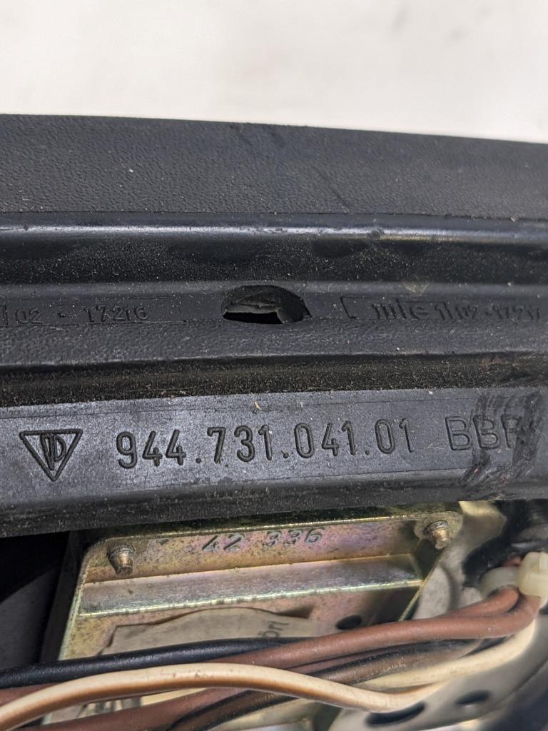 PORSCHE 944 INCOMPLETE EXTERIOR DOOR SIDE MIRROR FRAME 94473104101 #4 USED R25