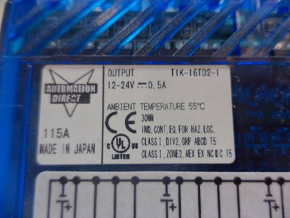 NEW AUTOMATION DIRECT AMBIENT TEMPERATURE T1K-16TD2-1 R15T2