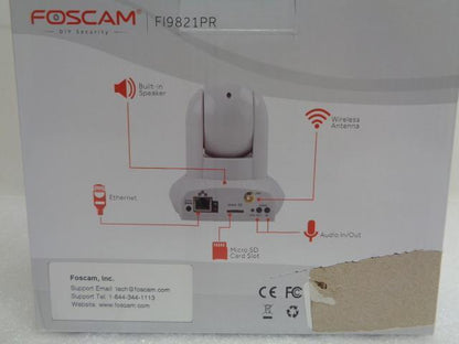 FOSCAM FI9821PR 720P HD RESOLUTION WIRELESS IP SECURITY CAMERA R28