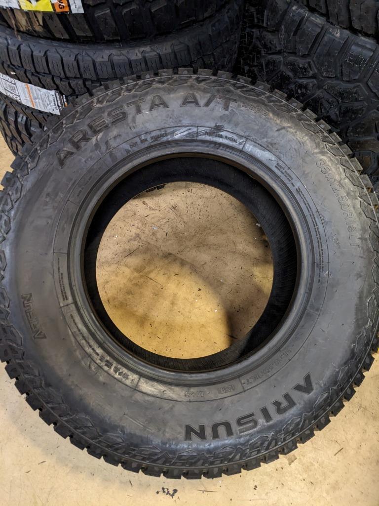 ARISON ARESTA A/T ZG06 LT 35 12.50 18 123Q LRE 10PLY TIRE TH41556 CQ1