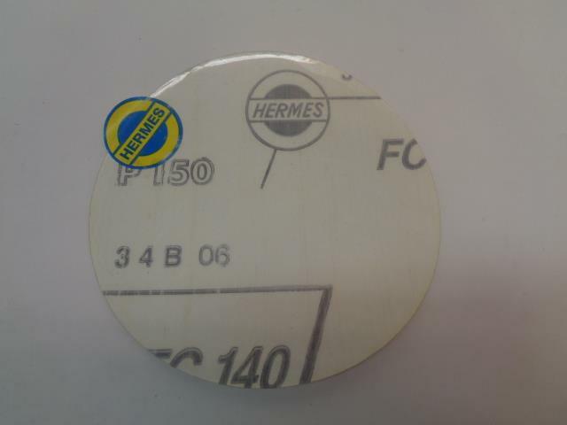 NEW 64 PACK OF HERMES SANDING DISCS 5 IN DIAM. 150 GRIT FC140 R7TB