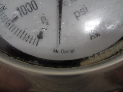 McDaniel 316 Stainless Steel Pressure Gauge 10000 PSI NEW FOR PARTS R17