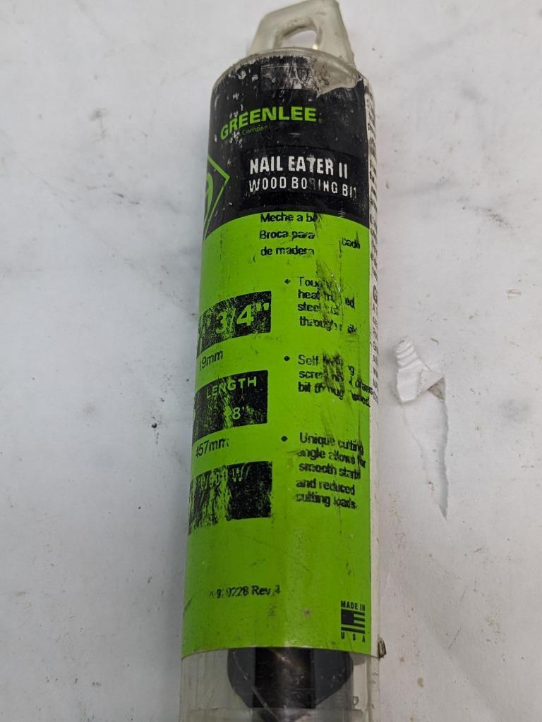 2 GREENLEE NAIL EATER DRILL BITS 66PT-3/4 18 INCHES 457MM 3/4 19MM #2 NEW D0