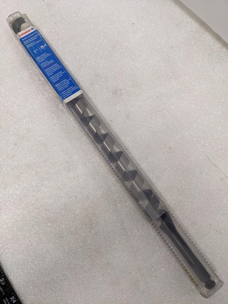 LENOX 31016 1" X 18" SHIP AUGER BIT CHIPPED DRILL BIT NEW D0