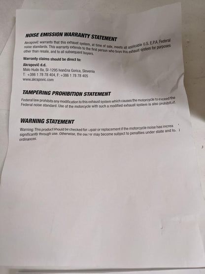 AKRAPOVIC E-B12E4/1 TITANIUM HEADER KIT FOR 2023 BMW R 1250 GS/ADVENTURE NEW R19