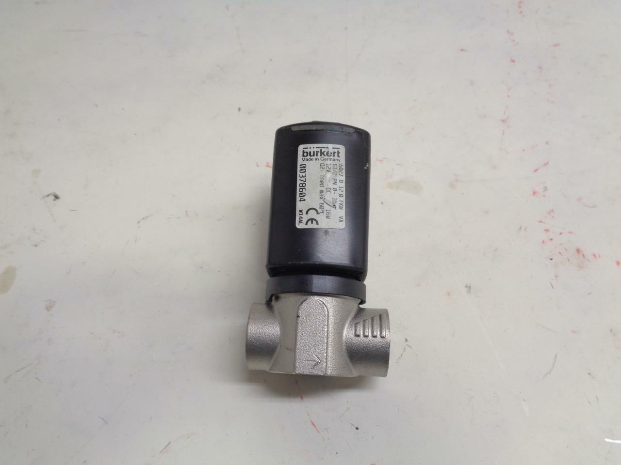 NEW BURKERT 2/2-WAY SOLENOID VALVE 00378604 TYPE 6027 R10TA