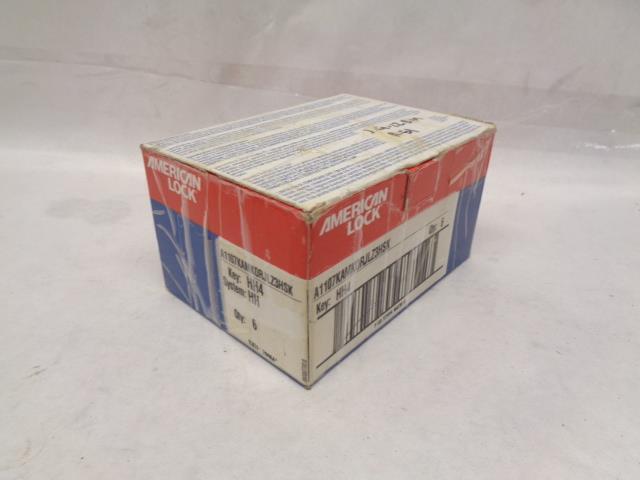 NEW AMERICAN LOCK ORANGE ALUMINUM PADLOCK 6PCS A1107KAORJ HH4 KEY R27