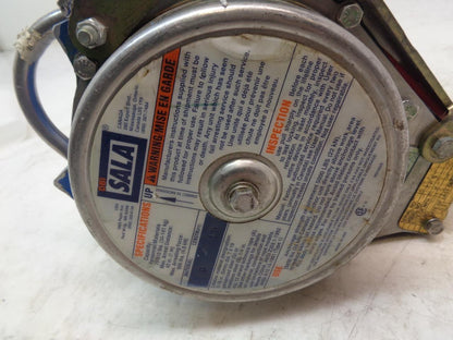 DBI-SALA RETRACTING LIFELINE W/ MOUNTING BRACKET 50ft 310lbs MAX 3400115 USED H1