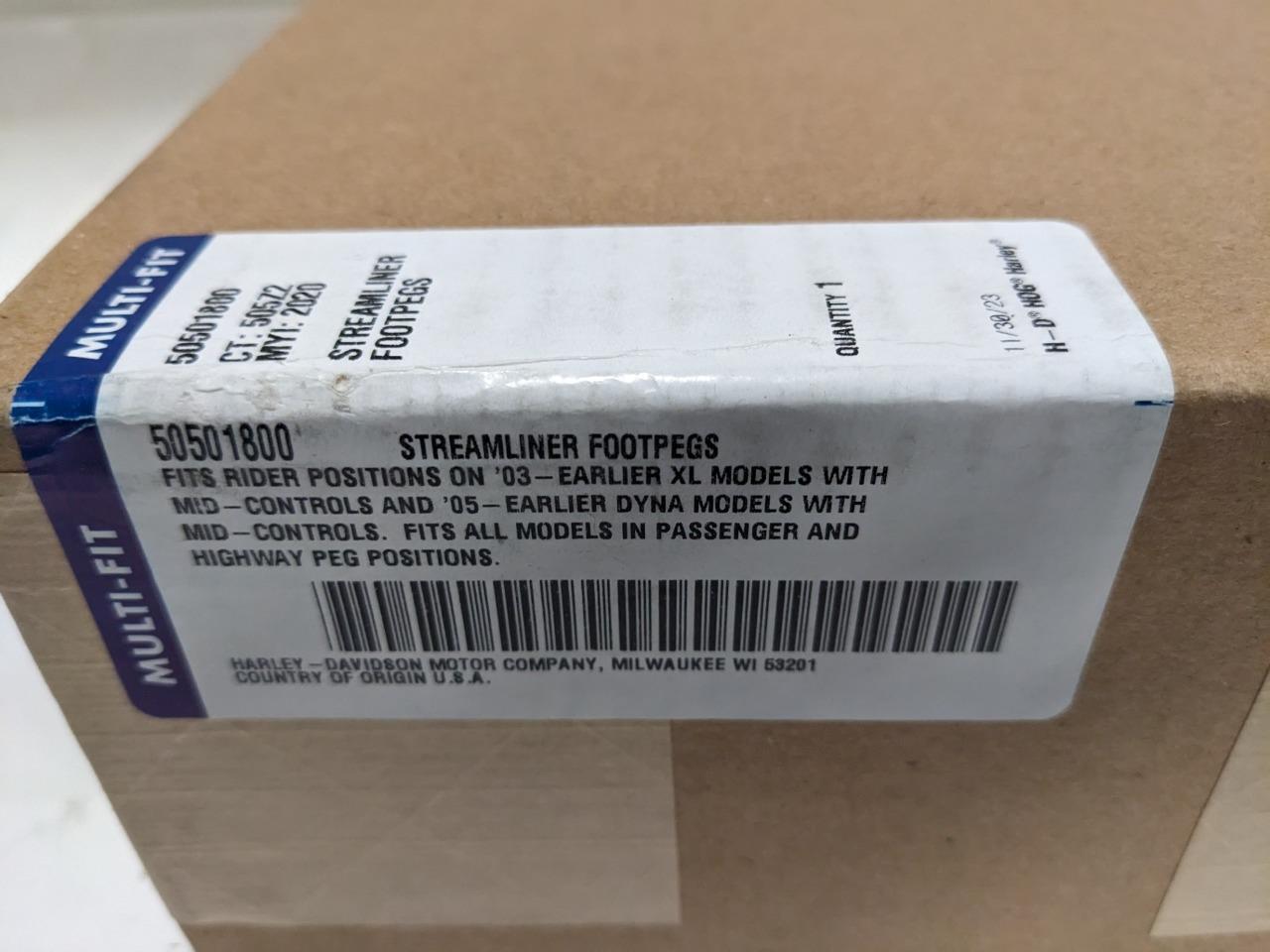 Harley Davidson 50501800 Streamliner Footpegs FOR 03-earlier XL models etc R21T4