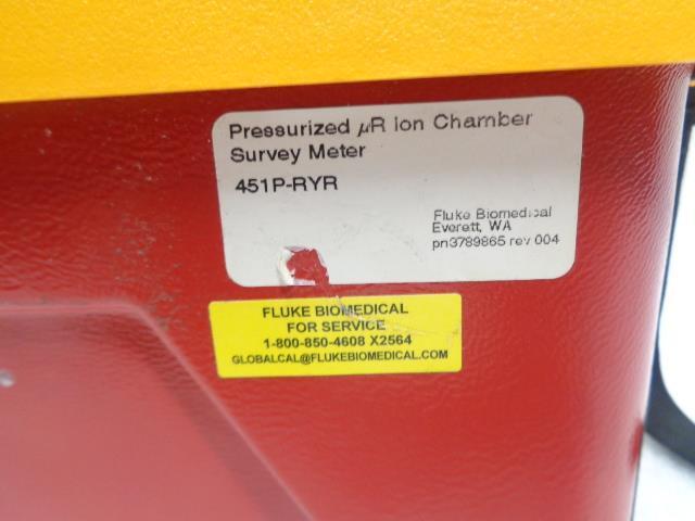 FLUKE BIOMEDICAL 451P ION CHAMBER SURVEY METER 4519-RYR USED R4