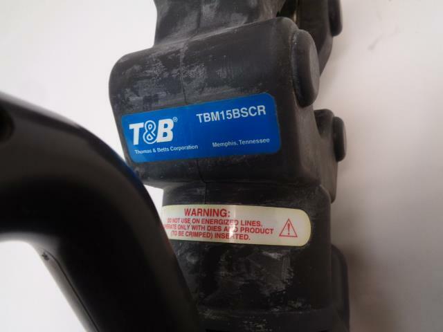 THOMAS & BETTS BATTERY OPERATED HYDRAULIC CRIMPING TOOL W/ 2 BATT. TBM15BSCR SR