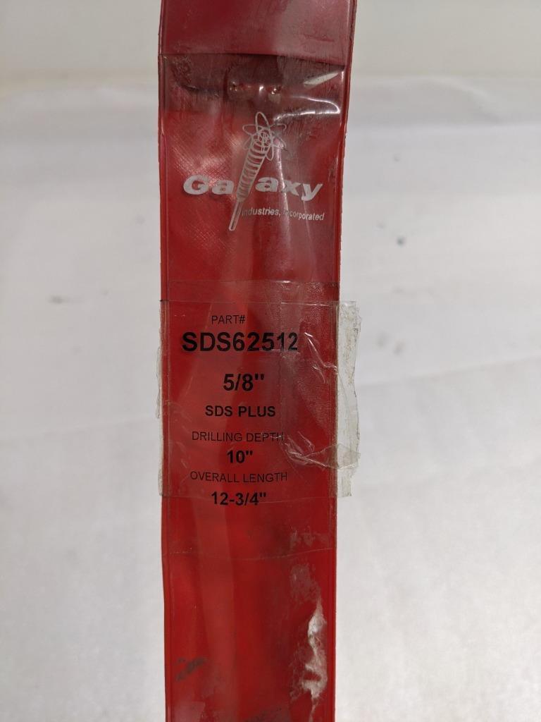 GALAXY INDUSTRIES SDS62512 SDS PLUS CARBIDE DRILL 5/8"X12-3/4" NEW R22T5