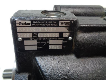 PARKER HYDRUALIC PISTON PUMP PVP16X4016/12 J2