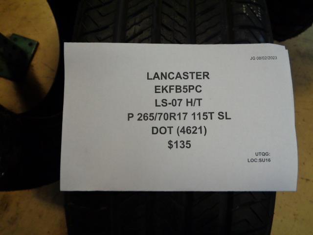 LANCASTER LS-07 H/T P 265 70 17 115T SL HIGHWAY TIRE EKFB5PC BQ4
