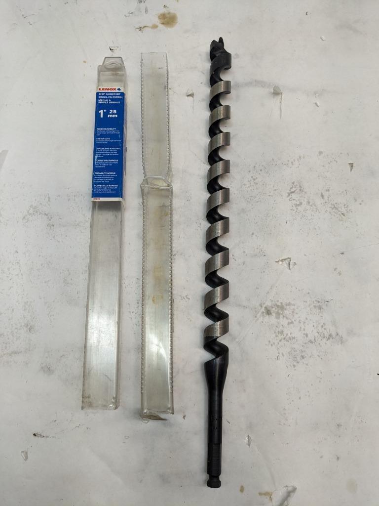 LENOX 1 INCH 25MM 18 INCH 457MM BI-METAL DRILL BIT NEW D0