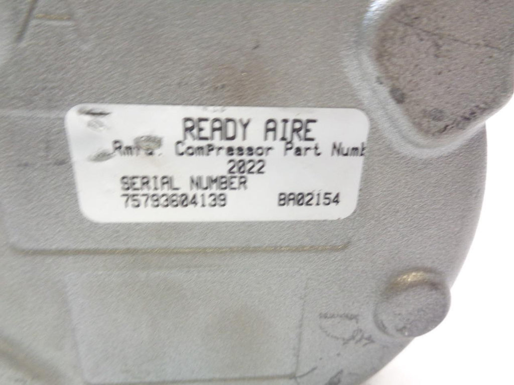 READY AIRE 2022 AC COMPRESSOR 1993-1995 CRYSLER, DODGE, PLYMOUTH W/ CLUTCH R1