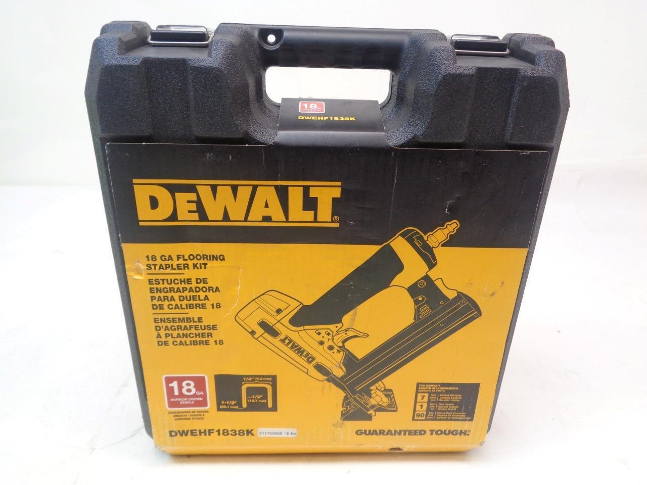 DEWALT PNEUMATIC 18 GAUGE 1/4" CROWN STAPLER DWEHF1838K BSR35