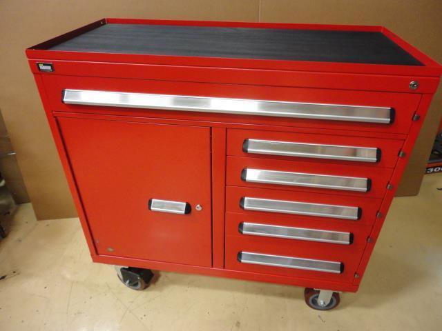NEW STANLEY VIDMAR RED ROLLING CABINET HD BALL BEARING 400LB CAPACITY
