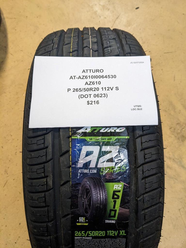 ATTURO AZ610 P 265 50 20 112V XL TIRE AZ610I0064530 CQ1