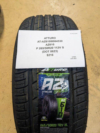 ATTURO AZ610 P 265 50 20 112V XL TIRE AZ610I0064530 CQ1