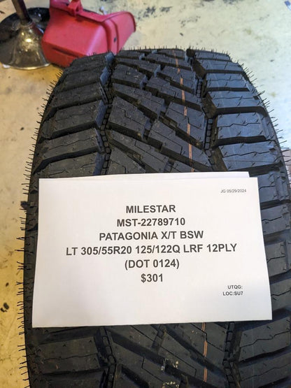 MILESTAR PATAGONIA XT BSW LT 305 55 20 125/122Q LRF 12PLY TIRE 227897104 CQ2