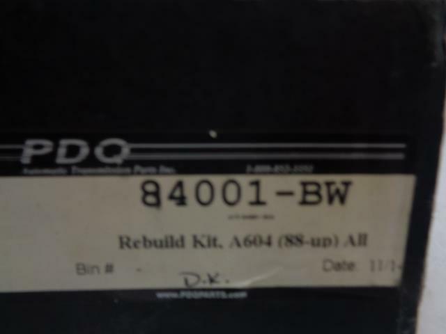 1 PDQ TRANSMISSION PARTS TRANSMISSION REBUILD KIT FOR A604 88-UP 84001-BW R8