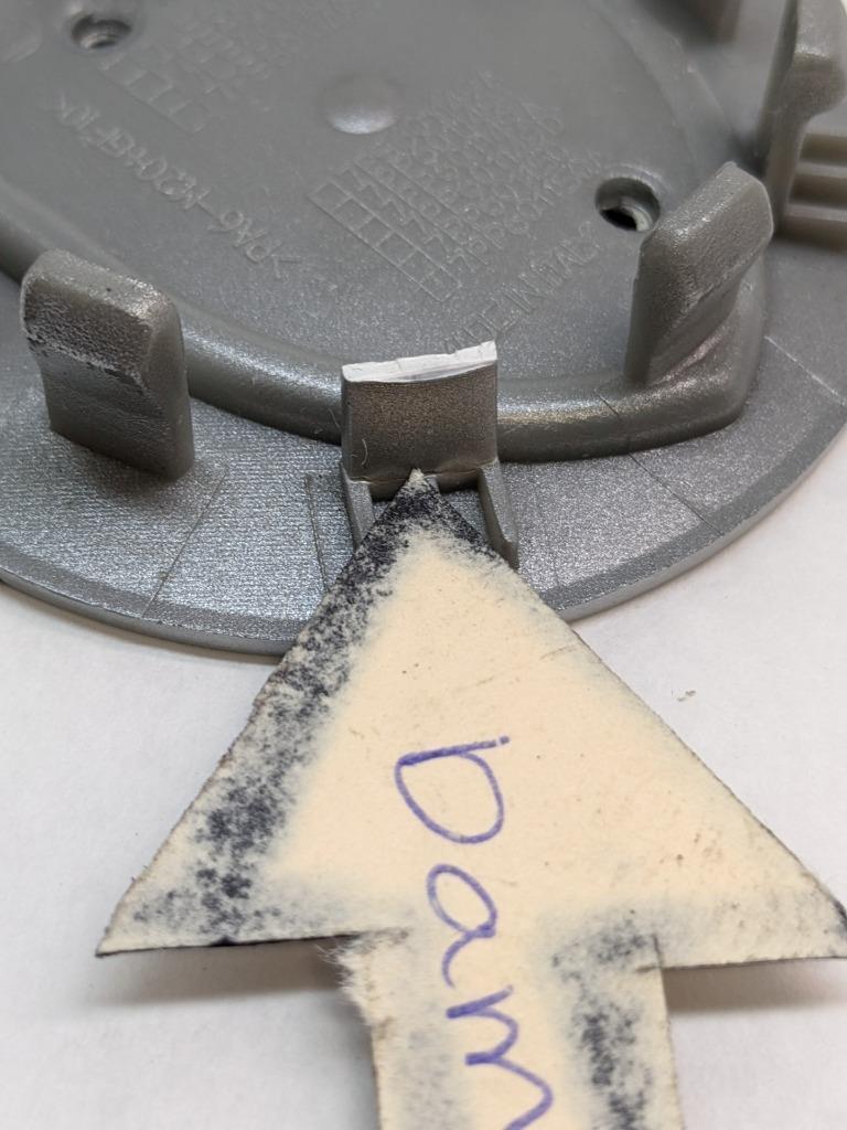 PORSCHE GRAY COLORED CENTER CAP (2) 7L5601149 NEW R21T2