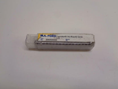 M.A. FORD CARBIDE HI-ROC STRAIGHT FLUTE CARBIDE DRILL 1/2" 2005000