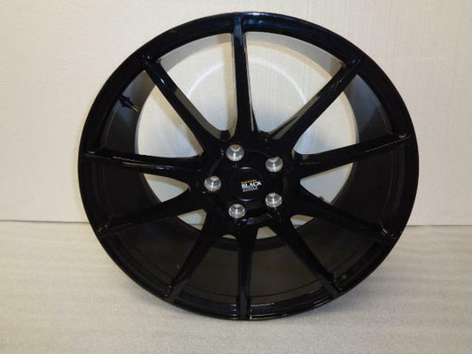 1 Used Savini Black Di Forza BM12 Wheel 5x115 19x8.5 SAV033-1 SR