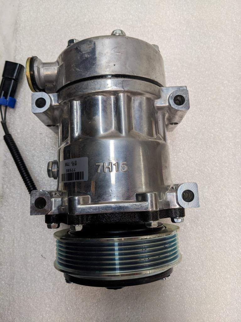 7H15 AC COMPRESSOR 77595 W/ 6 GROOVE CLUTCH FOR PETERBILT KENWORTH TRUCKS NEW R1