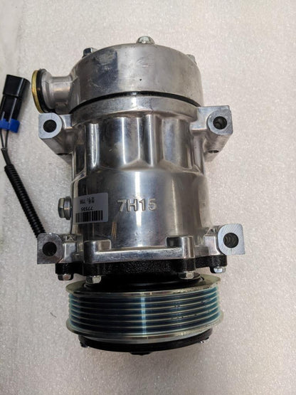 7H15 AC COMPRESSOR 77595 W/ 6 GROOVE CLUTCH FOR PETERBILT KENWORTH TRUCKS NEW R1