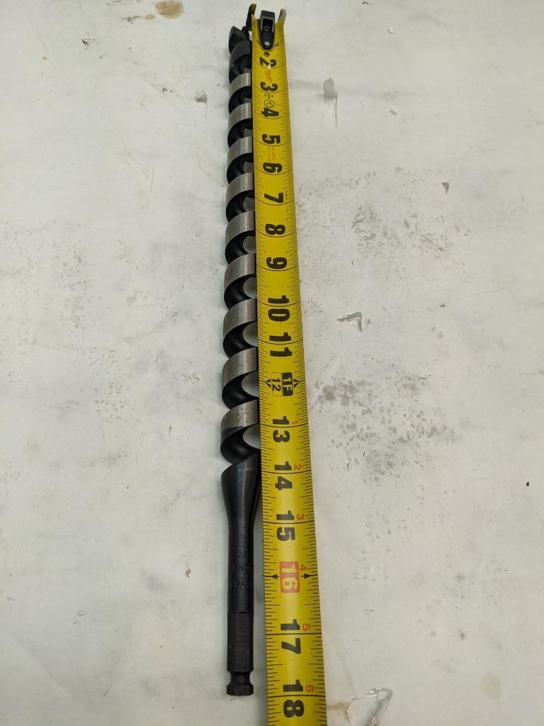 LENOX 1 INCH 25MM 18 INCH 457MM BI-METAL DRILL BIT NEW D0