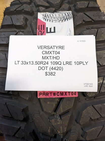 VERSATYRE MXT/HD LT 33 13.50 24 109Q LRE 10PLY TIRE CMXT04  AQ4