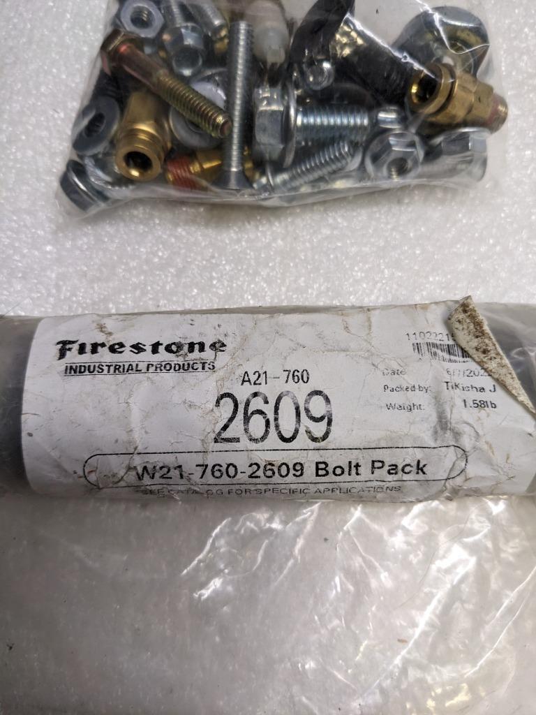 FIRESTONE 2609 RIDE-RITE REAR AIR SPRING KIT FOR 19-20 GMC SIERRA 1500 USED R34