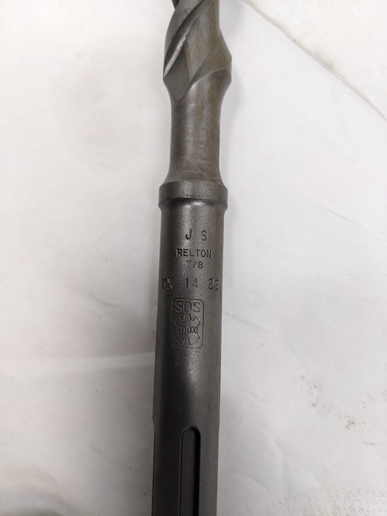 RELTON MX-14-22 7/8" X 16" DD HAMMER BIT SDS-MAX SHANK SINGLE CUTTER NEW R29