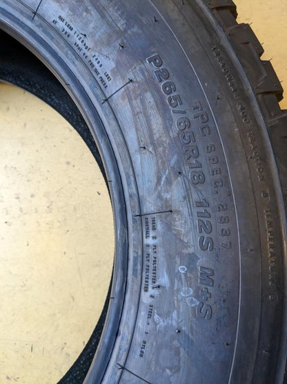 2 BRIDGESTONE DUELER A/T RHS P 265 65 18 112S SL TIRES 054018 CQ3