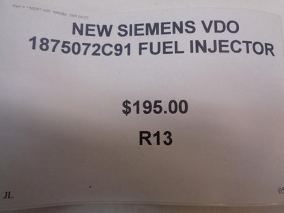 NEW SIEMENS VDO 1975072C91 FUEL INJECTORS R13