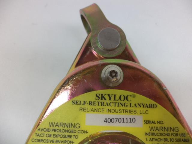 NEW SKYLOC 4007 SELF RETRACTING LANYARD 7FT WORK LENGTH 5000LB MIN. BREAK R28