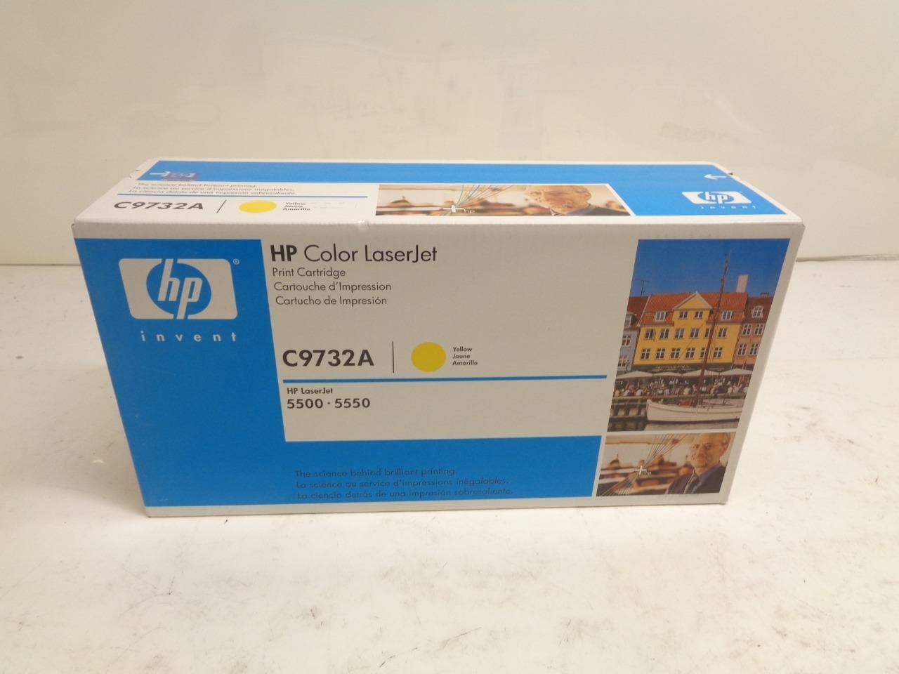 1 NEW HP YELLOW TONER CARTRIDGE  C9732A FOR COLORJET 5500 5550 SR