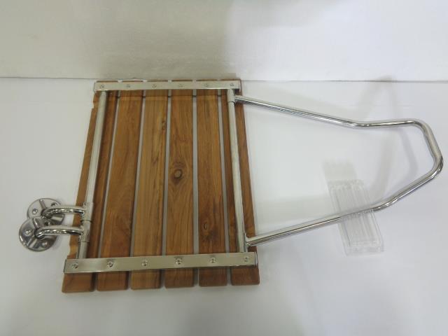 NEW DREAMLINE NATURAL TEAK FOLDING SHOWER SEAT SHST-02-TN SR