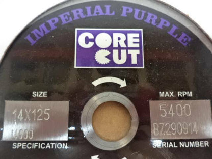 NEW CORE CUT IMPERIAL PURPLE GENERAL PURPOSE 14x125 DIAMOND BLADE DCI14125 SP1