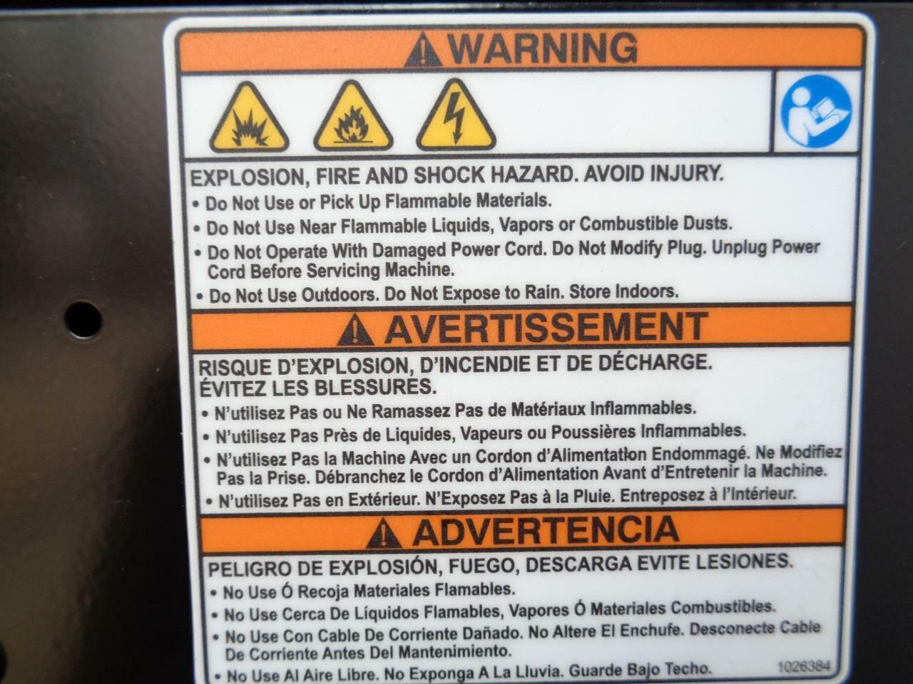 TENNANT/NOBLES ASC-15 ALL SURFACE EXTRACTOR BATHROOM SCRUBBER 9007354 NEW BSR3