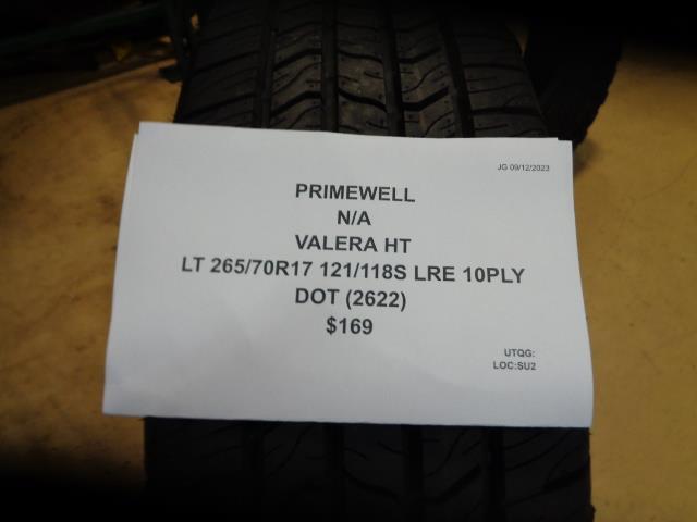 2 PRIMEWELL VALERA HT LT 265 70 17 121 118S LRE 10PLY TIRES AP359 BQ4