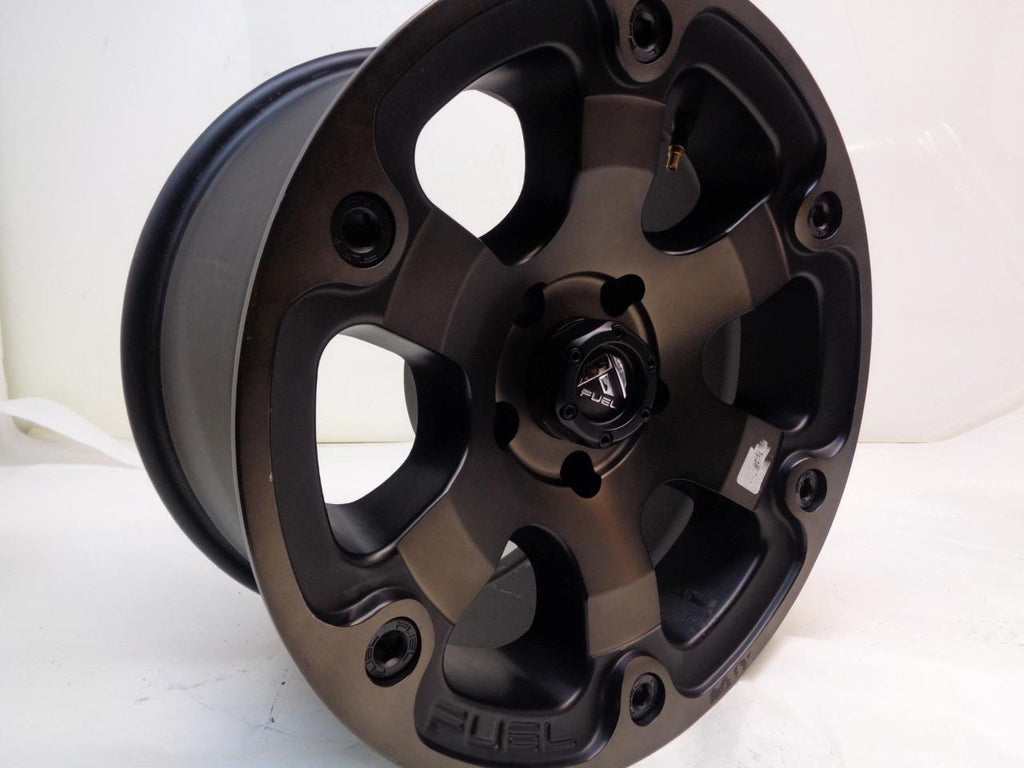 NEW FUEL OFFROAD MATTE BLACK MACHINED w DARK TINT 17x9 ET1 D56417907350 WHEEL SR