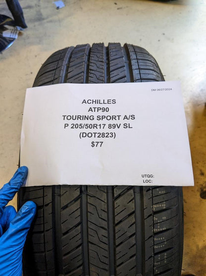 ACHILLES TOURING SPORT A/S P 205 50 17 89V SL TIRE ATP90 CQ3