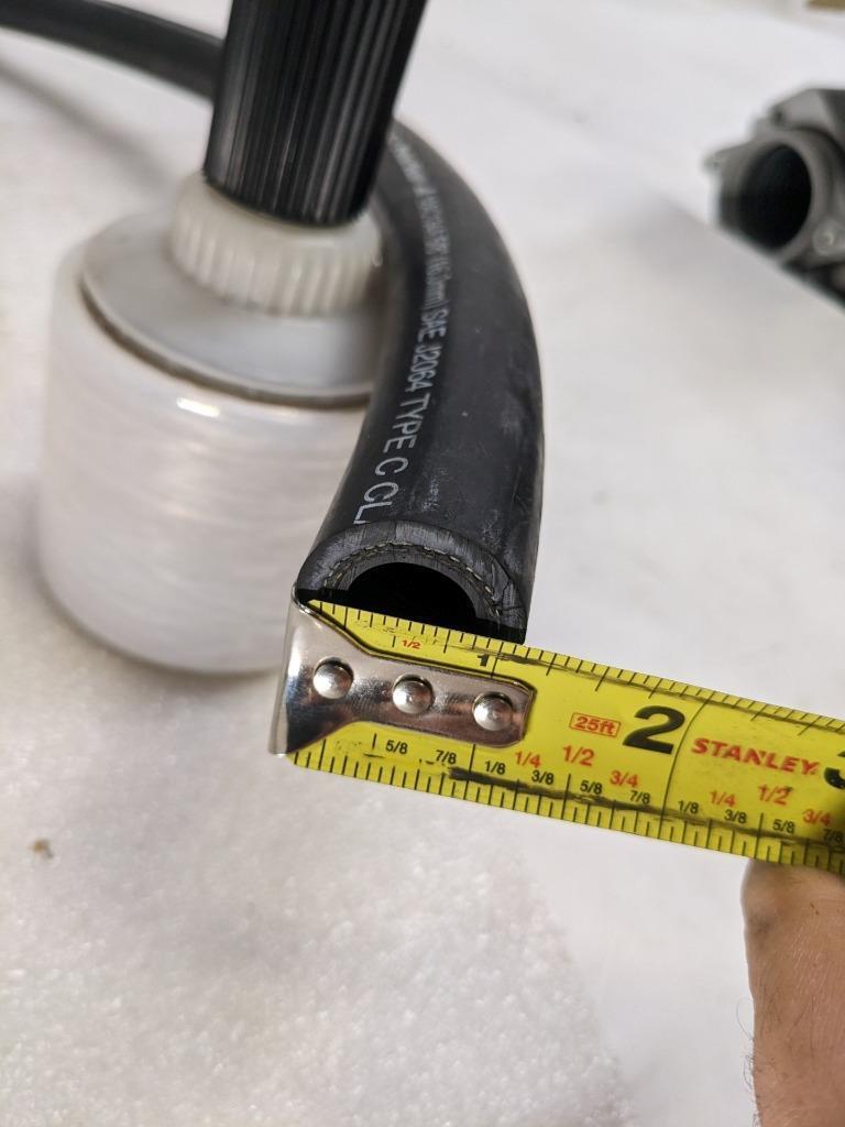 GATES 12AC134A POLARSEAL HYDRAULIC HOSE 7.16' OAL 5/8" ID NEW R3