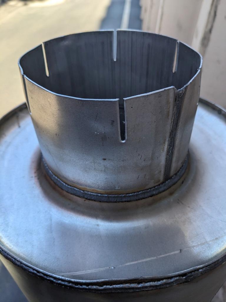 UNBRANDED EXHAUST MUFFLER 50-5/8" OVERALL LENGTH 5" INLET 12/23 NEW B2