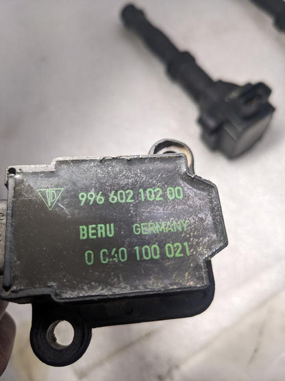 PORSCHE 911/986 BOXSTER IGNITION COIL 6 SET 99660210200 USED 996B.G.L.