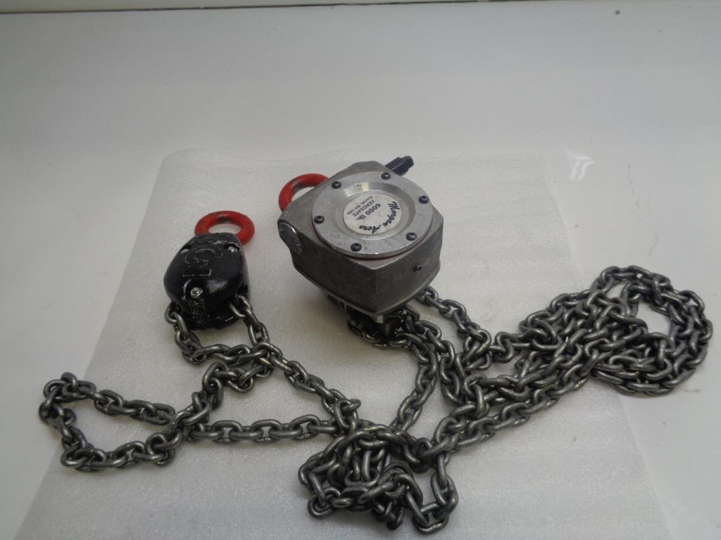 MORGAN AEROSAFE 3 TON/6000LB AEROSPACE GRADE WORM GEAR HOIST USED H2