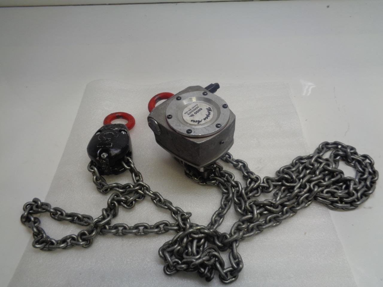 MORGAN AEROSAFE 3 TON/6000LB AEROSPACE GRADE WORM GEAR HOIST USED H2